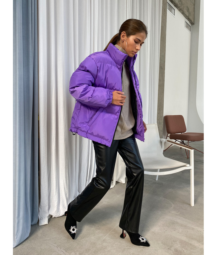 Куртка утепленная фиолетовая