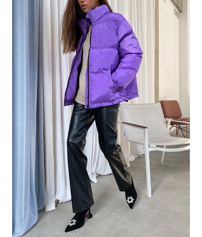 Куртка утепленная фиолетовая