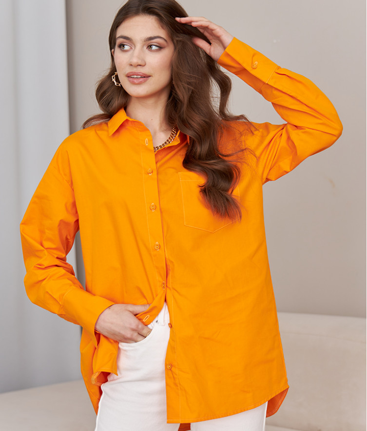 Рубашка оранжевая